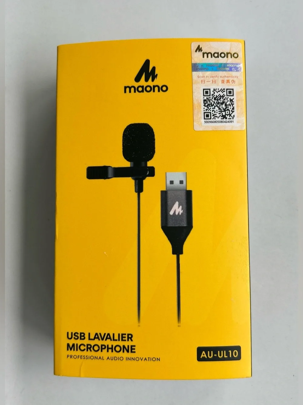 MAONO USB Lavalier Omnidirectional Lapel Shirt Collar Clip-on Microphone